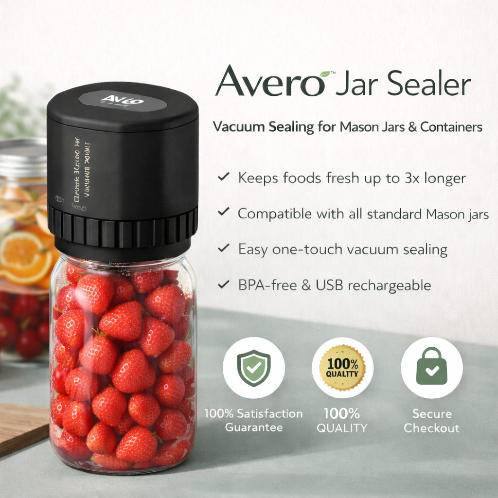 Avero™ JS-1 Mason Jar Vacuum Sealer