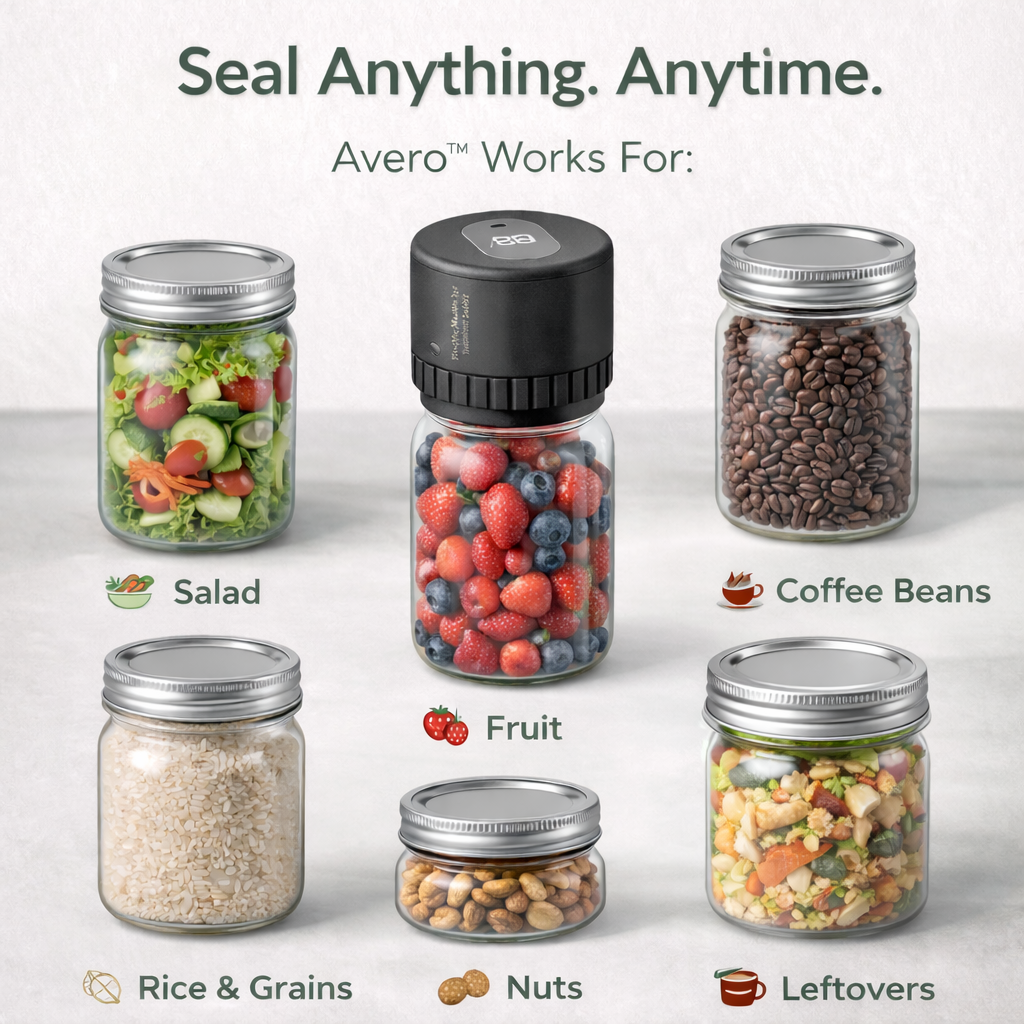 Avero™ JS-1 Mason Jar Vacuum Sealer